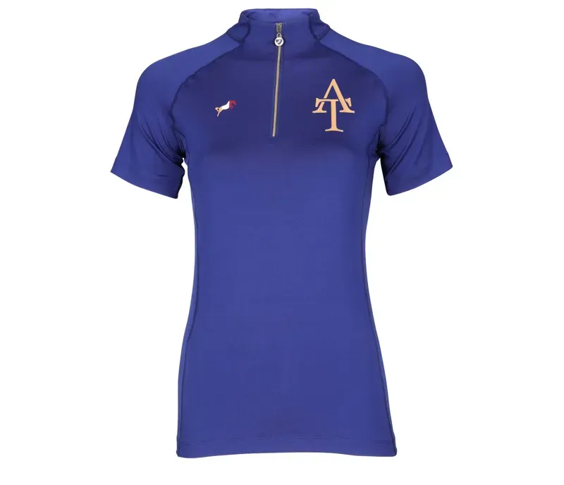 Aubrion Team Short Sleeve Base Layer in Navy
