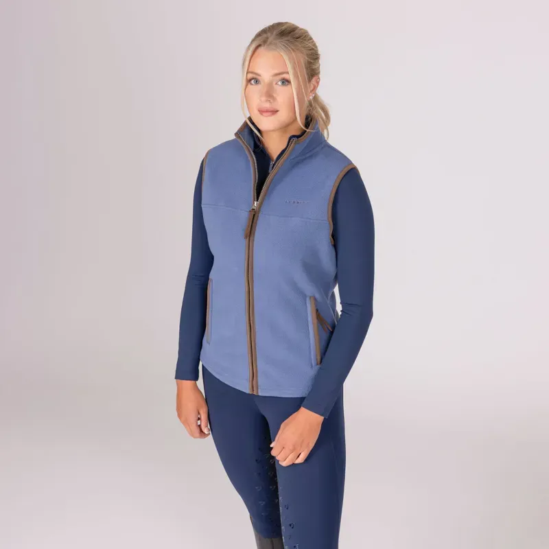 Aubrion Core Fleece Gilet in Blue