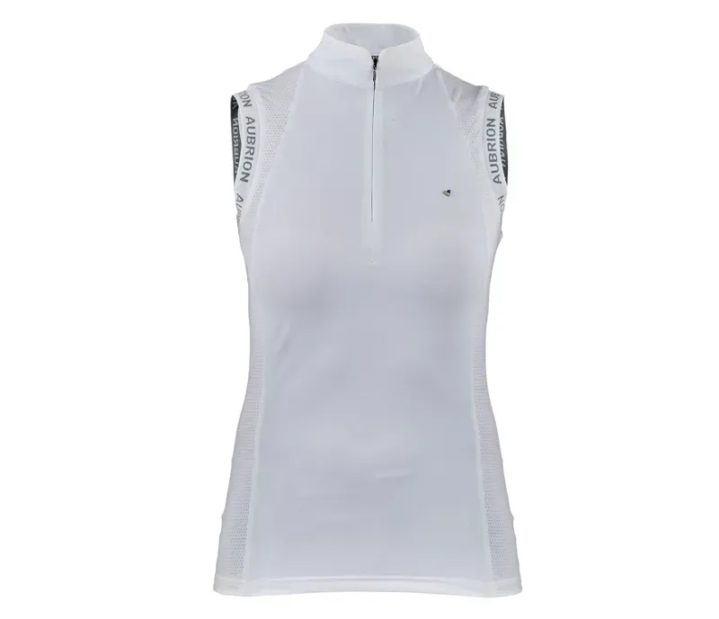 Aubrion Newbel Sleeveless Show Shirt in White