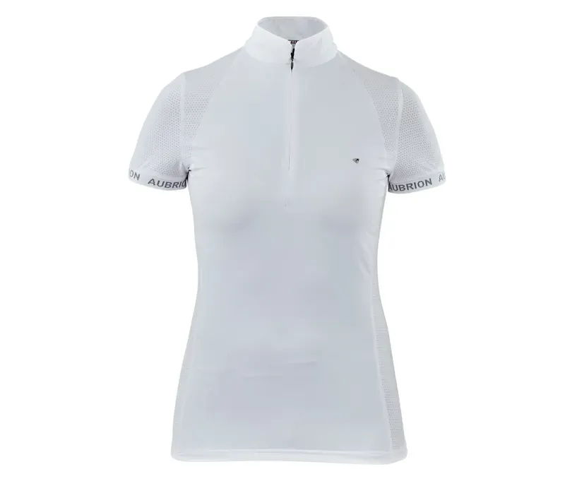 Aubrion Young Rider Newbel Show Shirt in White