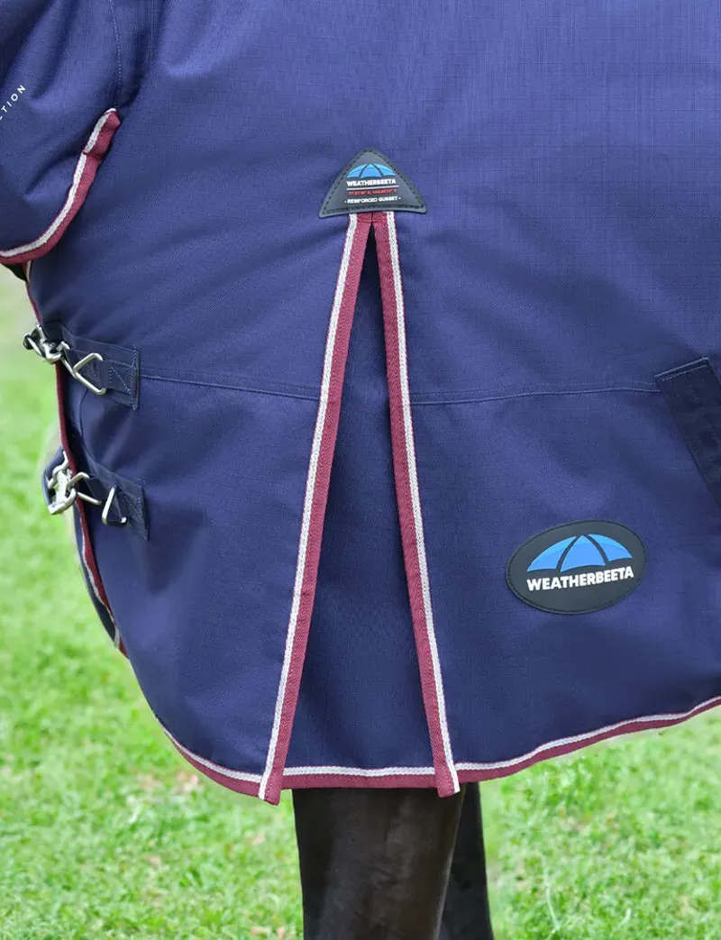 Weatherbeeta 360g ComFiTec Essential Turnout Combo in Navy/Burgundy-6