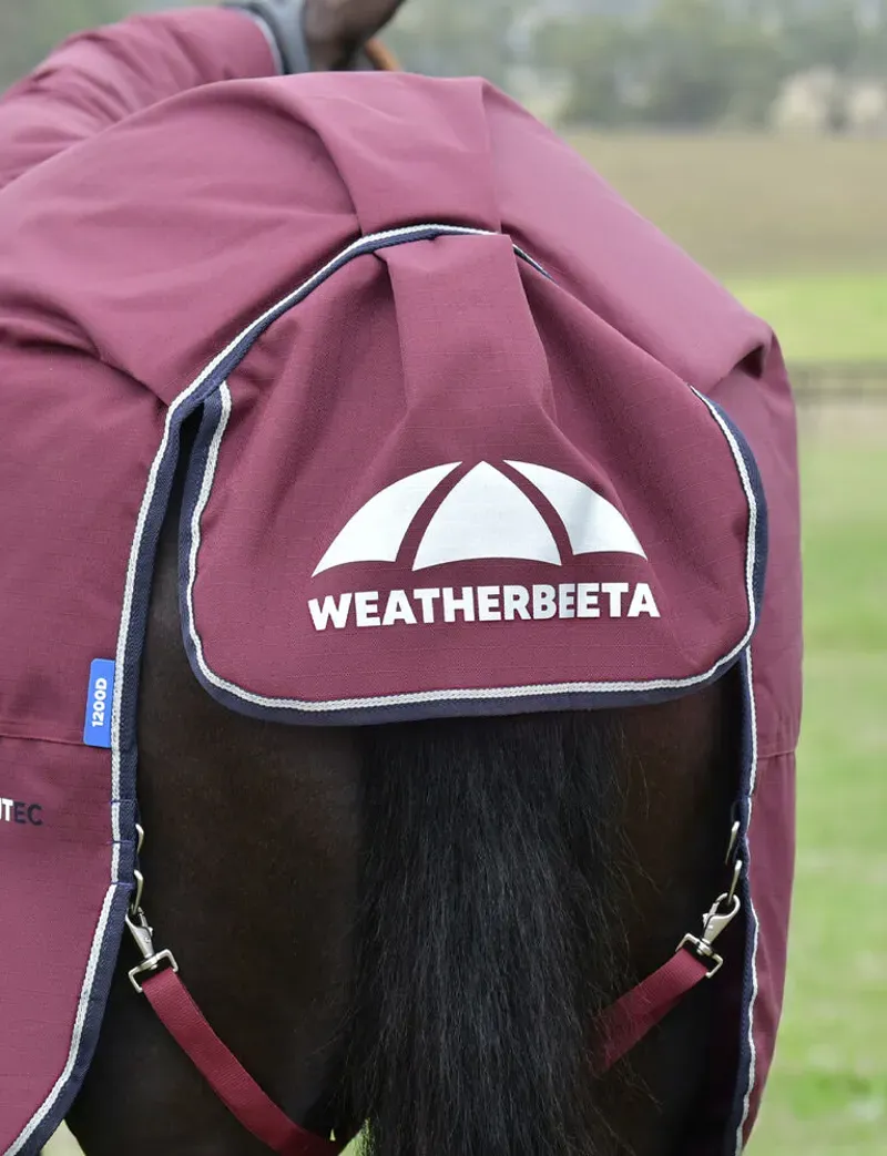 WeatherBeeta 220g ComFiTec Essential Turnout Combo in Burgundy/Navy-3