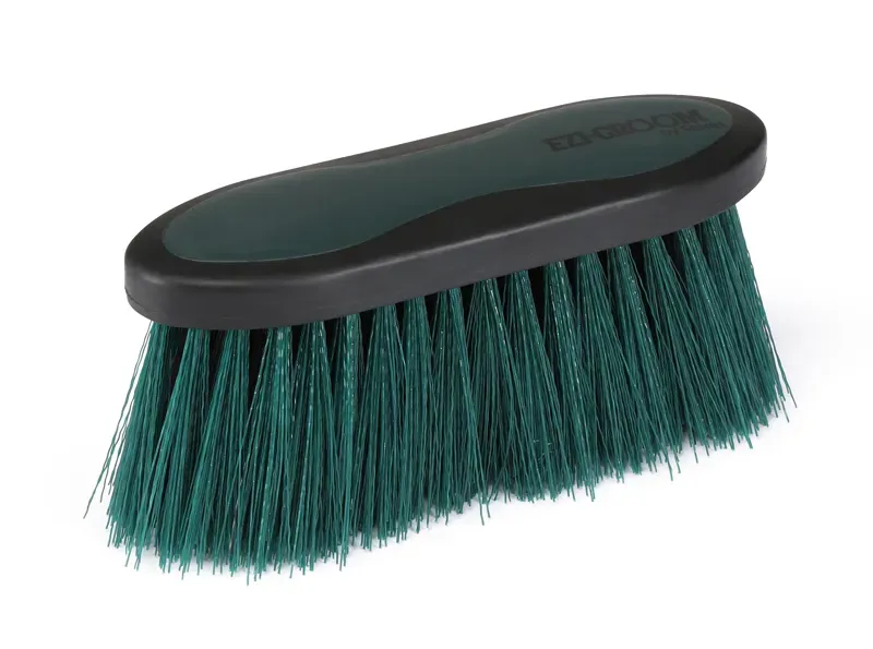 EZI-GROOM Grip Long Bristle Dandy Brush in FOREST Large