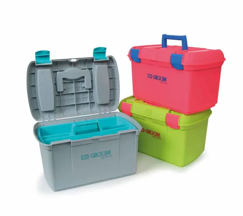 Ezi-Groom Two Tone Tack Box in Sea Green