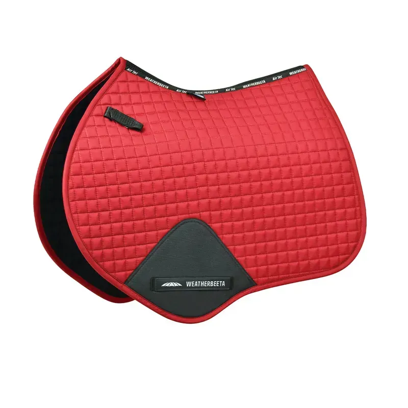 WeatherBeeta Prime Jump Shaped Saddle Pad in Bittersweet Red