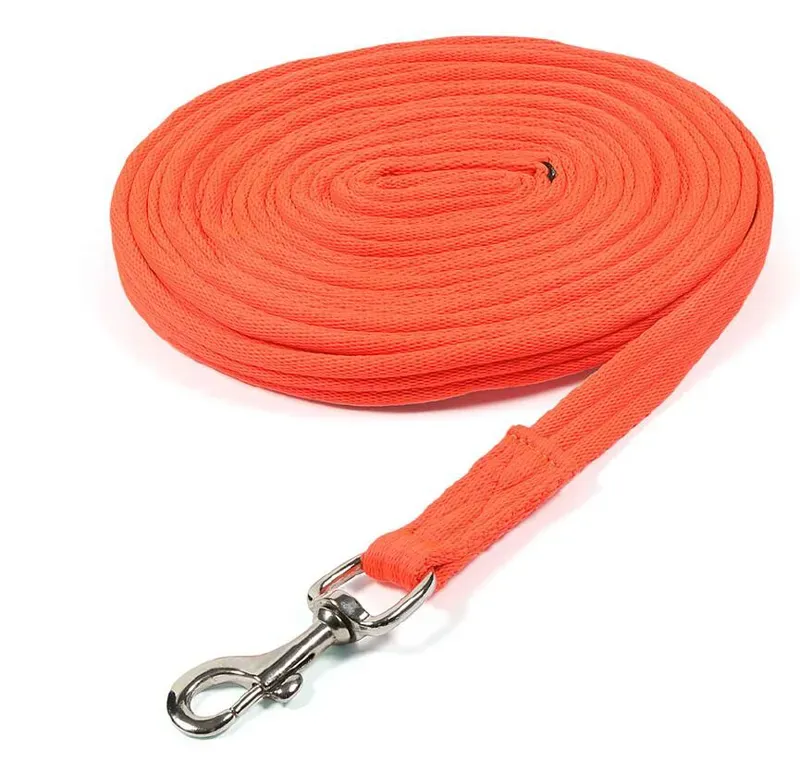 Shires ARMA Cushion Web Lunge Line In Orange 8m/26ft