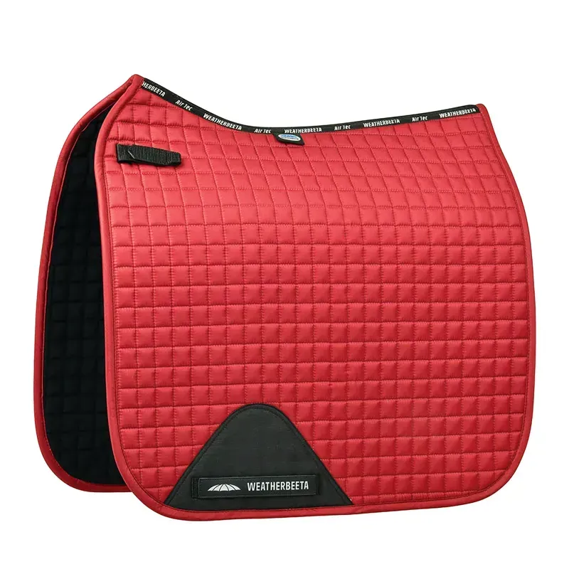 WeatherBeeta Prime Dressage Saddle Pad in Bittersweet Red