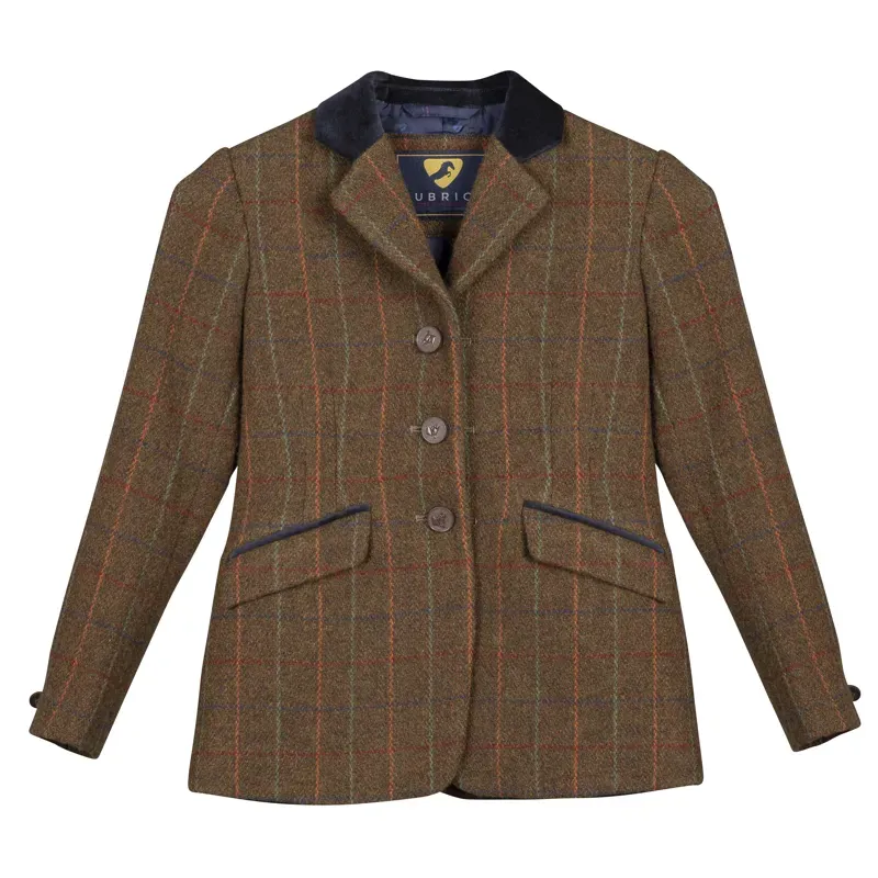 Aubrion Childrens Saratoga Jacket in Rust Check