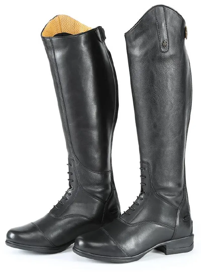 Moretta Gianna Riding Boots in Black Wide