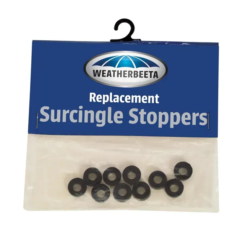 WeatherBeeta 10 Pack Rubber Surcingle Stoppers in Black