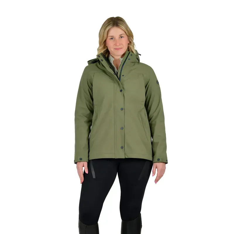 WeatherBeeta Ladies Florence Fleece Two-For-One Jacket in Olive Night/Black