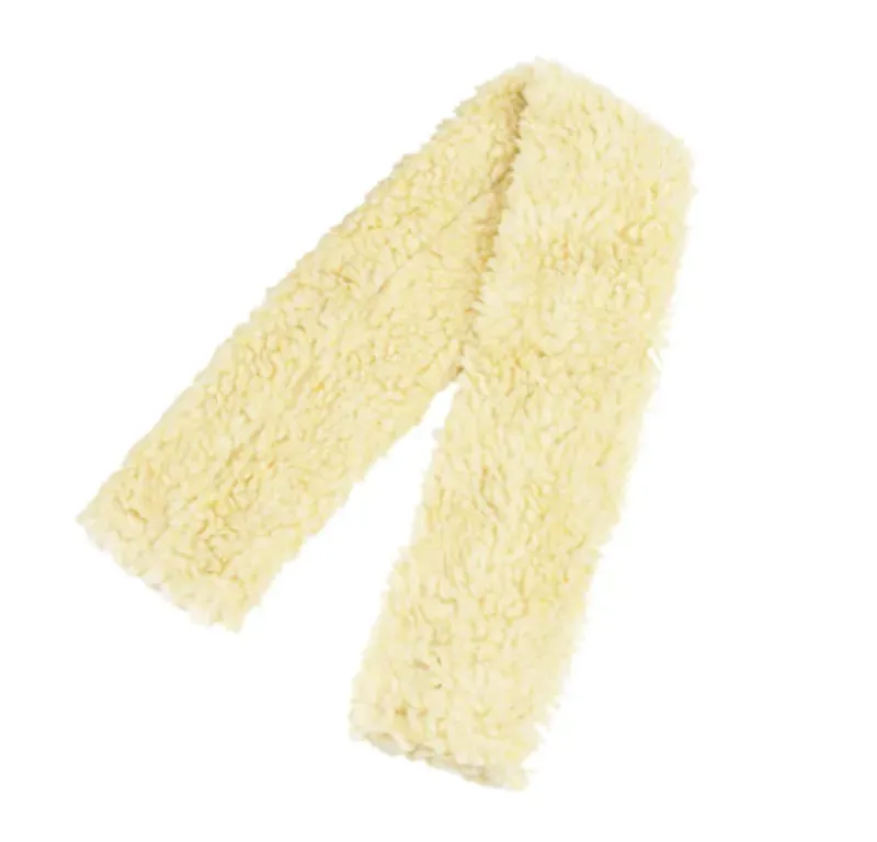Hy Fur Fabric Girth Sleeve in Cream