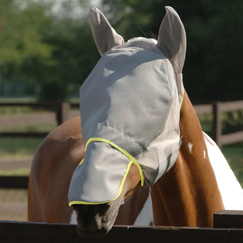 Equilibrium Field Relief Max Fly Mask in Grey/Yellow