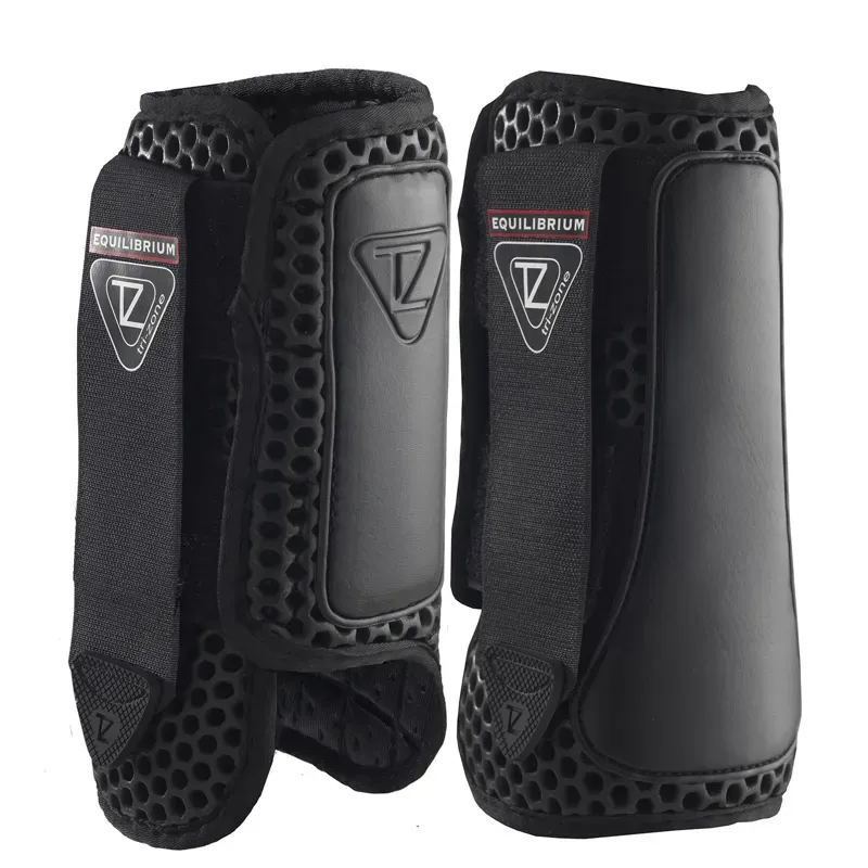 Equilibrium Tri-Zone Impact Sports Boots Front - BLACK