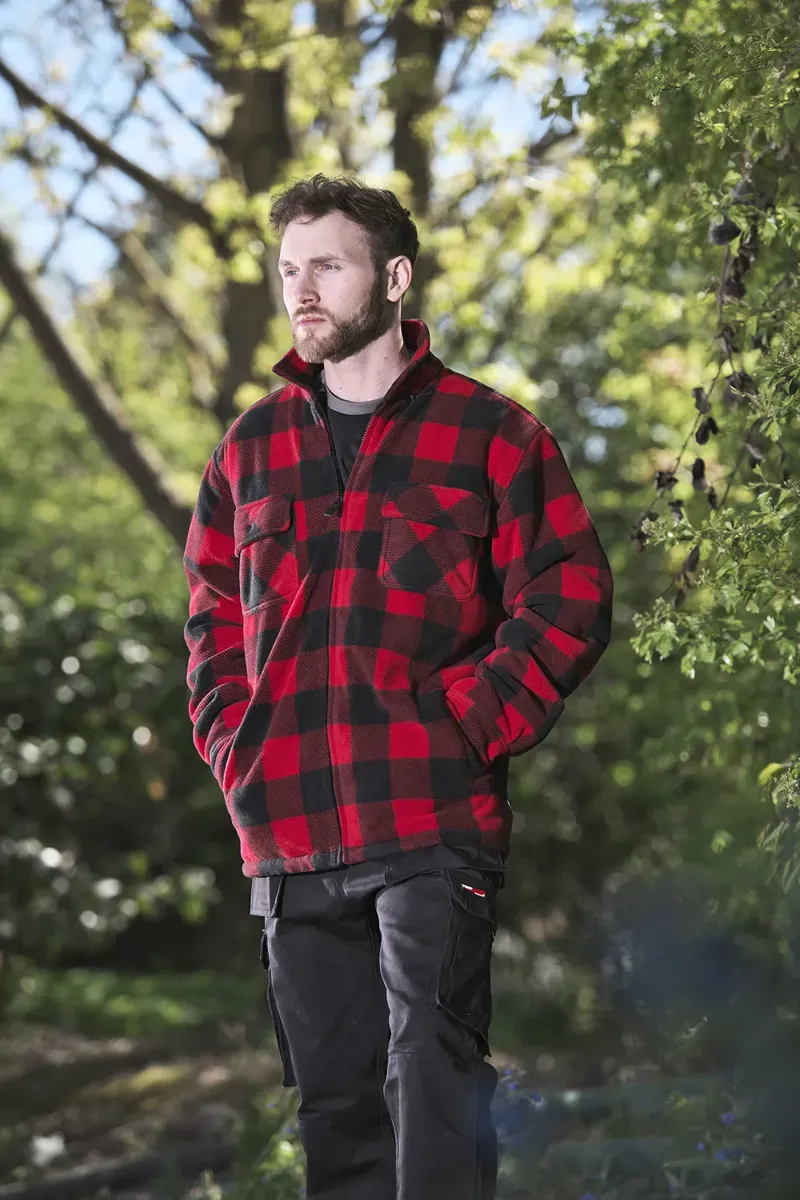 Fort Portman Shacket in Red-1