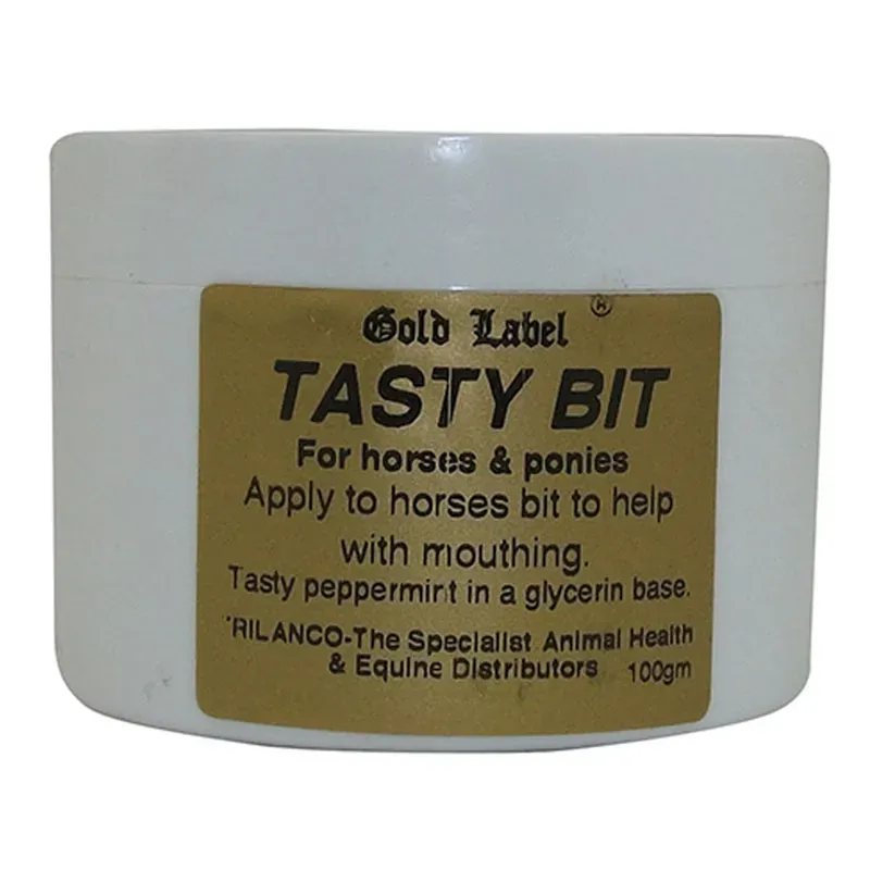 Gold Label 100g Tasty Bit Peppermint Bit Gel in White