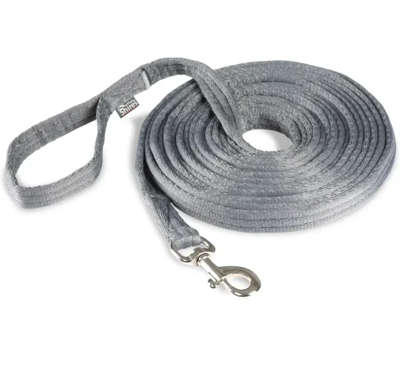 Shires ARMA Cushion Web Lunge Line In Grey 8m/26ft