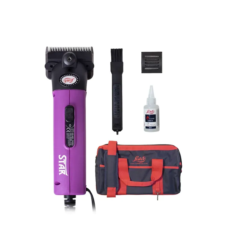 Lister Star Equine Clipper Kit C/W Holdall PURPLE