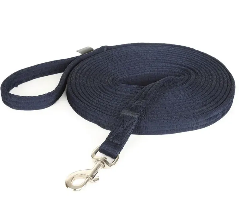 Shires ARMA Cushion Web Lunge Line In Navy 8m/26ft
