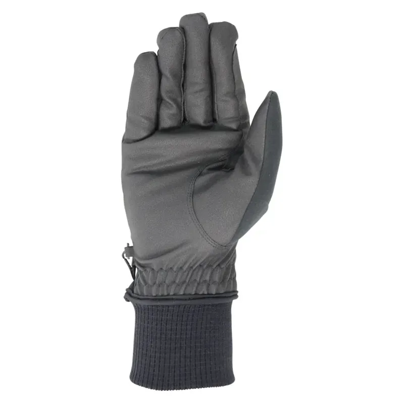 Hy Equestrian Ultra Warm Softshell Gloves in Black-2