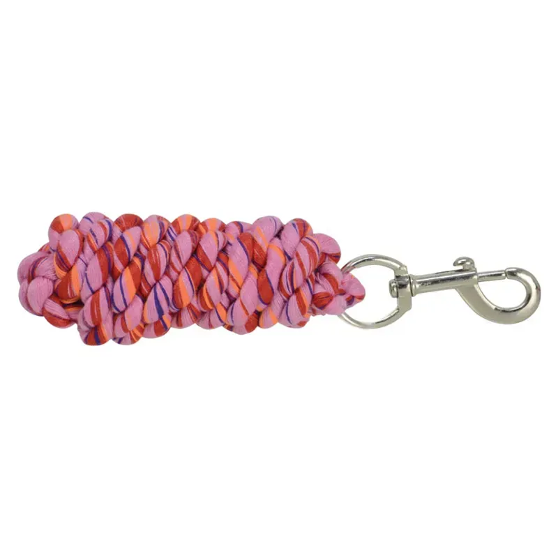 Hy Three Toned Lead Rope in Light Pink/Red/Orange