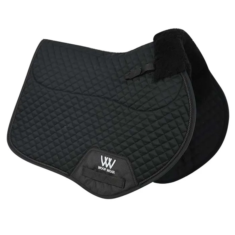 Woof Wear Close Contact Sheepskin Saddle Cloth Full Size Black
