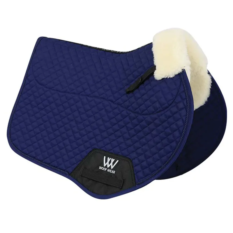 Woof Wear Close Contact Sheepskin Saddle Cloth Full Size Navy