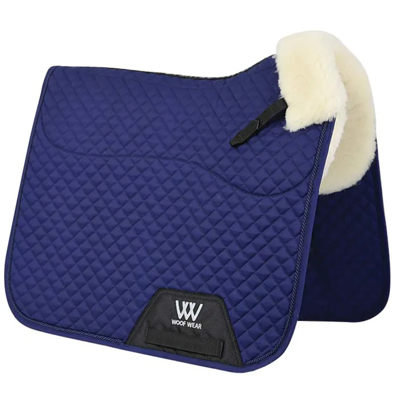 Woof Wear Dressage Sheepskin Saddle Cloth Full Size Navy