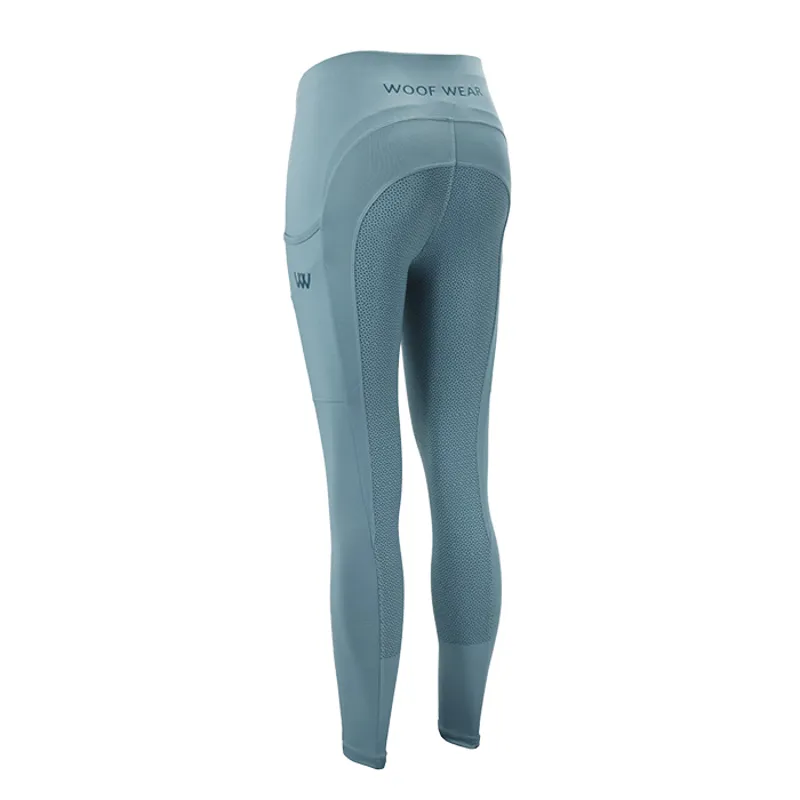 Woof Wear Young Rider Pro Tights Mineral Blue
