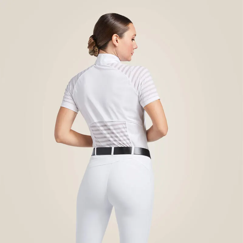 Ariat Womans Aptos Vent Show Shirt - White-1