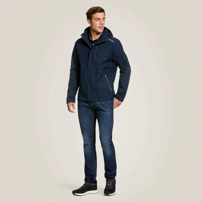 Ariat Men's Coastal Waterproof Jacket Navy-1