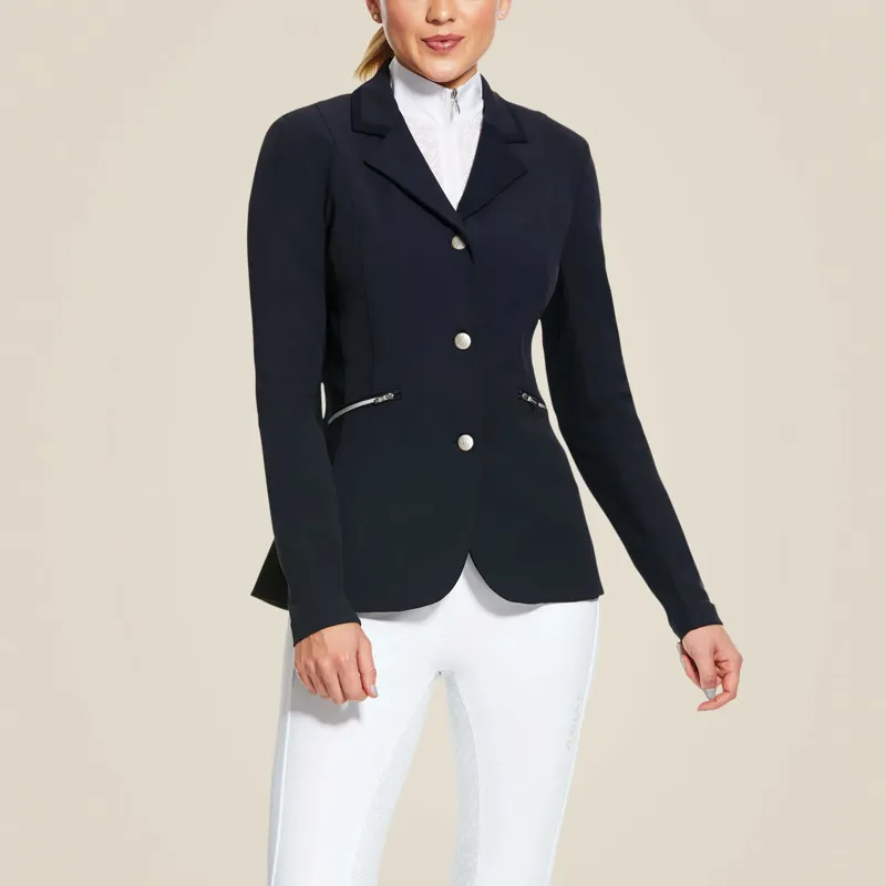Ariat Women's Galatea Show Coat Show - Navy-1