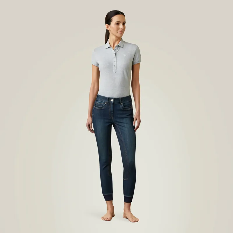 Ariat Women's Halo Denim Full Seat Breeches - Marine