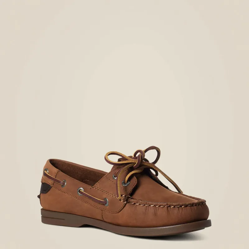 Ariat Women's Antigua Boat Shoe Walnut-3