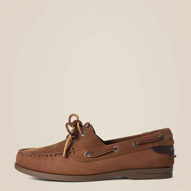 Ariat Women's Antigua Boat Shoe Walnut-4