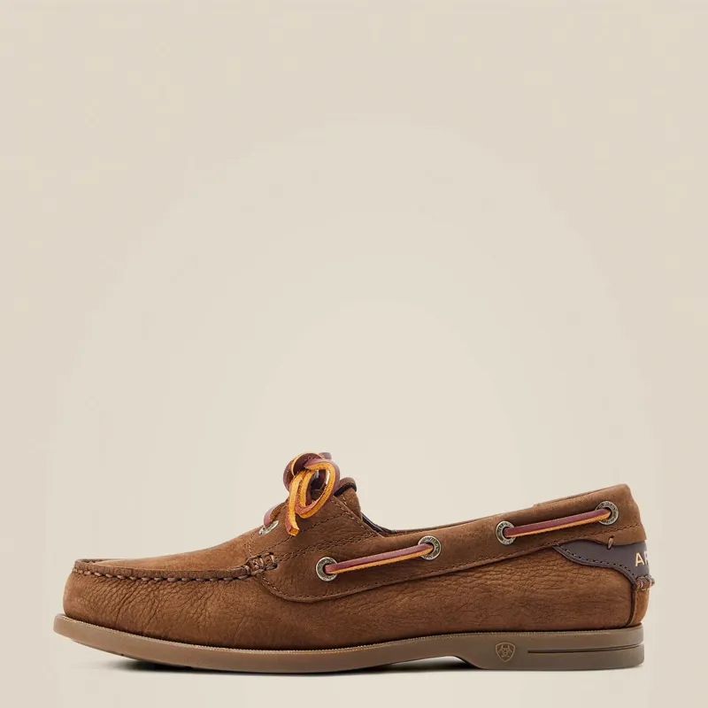 Ariat Women's Antigua Boat Shoe Chocolate Brown-4
