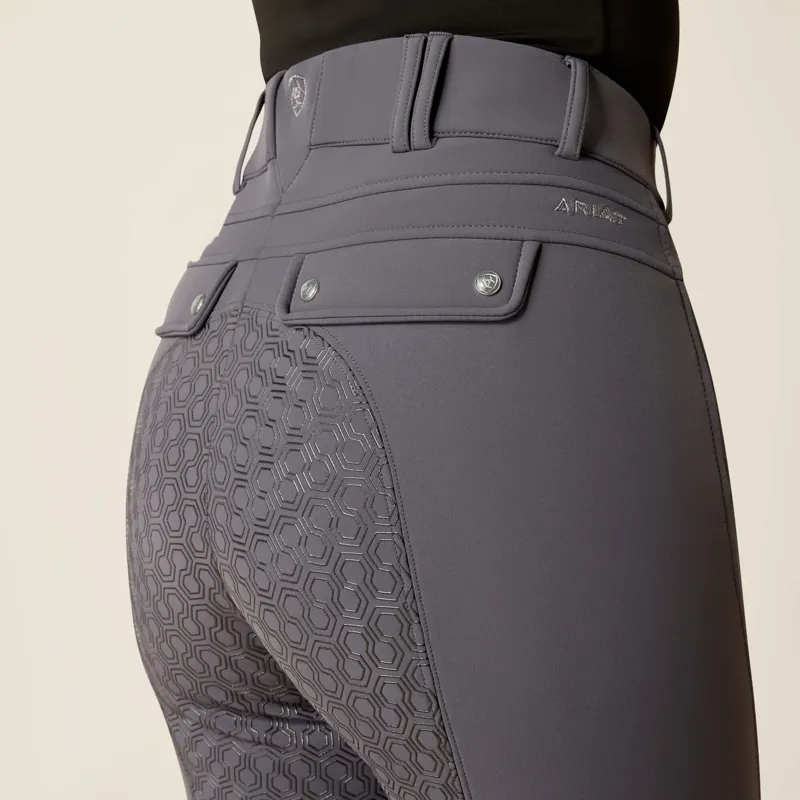Ariat Women's Tri Factor Frost Insulated Full Seat Breeches - Ebony-3