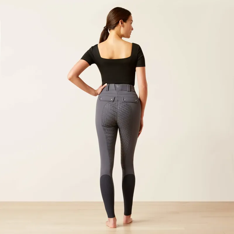 Ariat Women's Tri Factor Frost Insulated Full Seat Breeches - Ebony-2