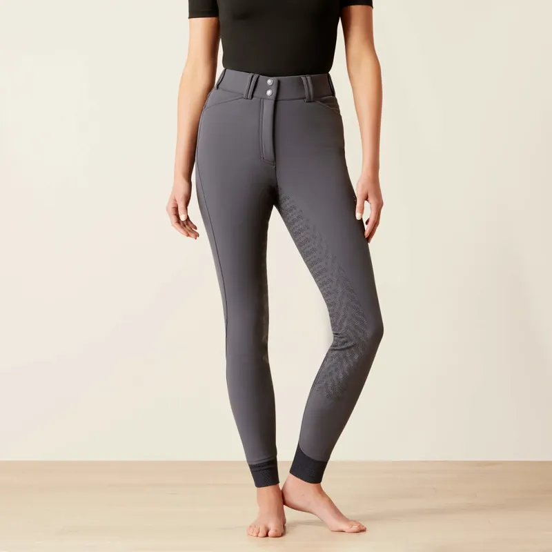 Ariat Women's Tri Factor Frost Insulated Full Seat Breeches - Ebony-1