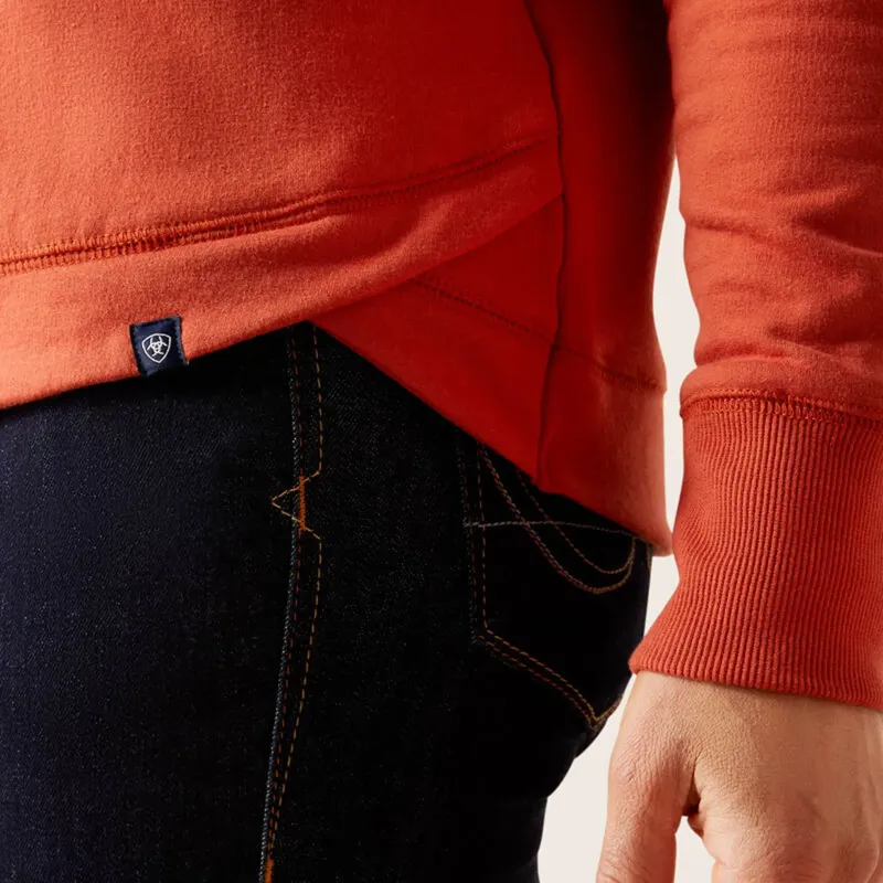 Ariat Womens Benicia Sweat Shirt - Burnt Brick-1