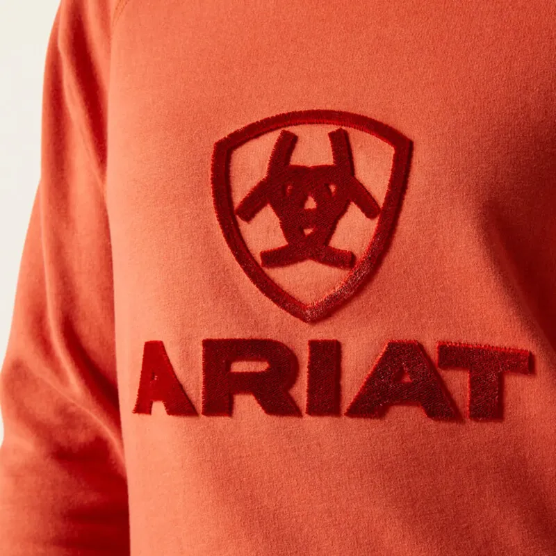 Ariat Womens Benicia Sweat Shirt - Burnt Brick-3