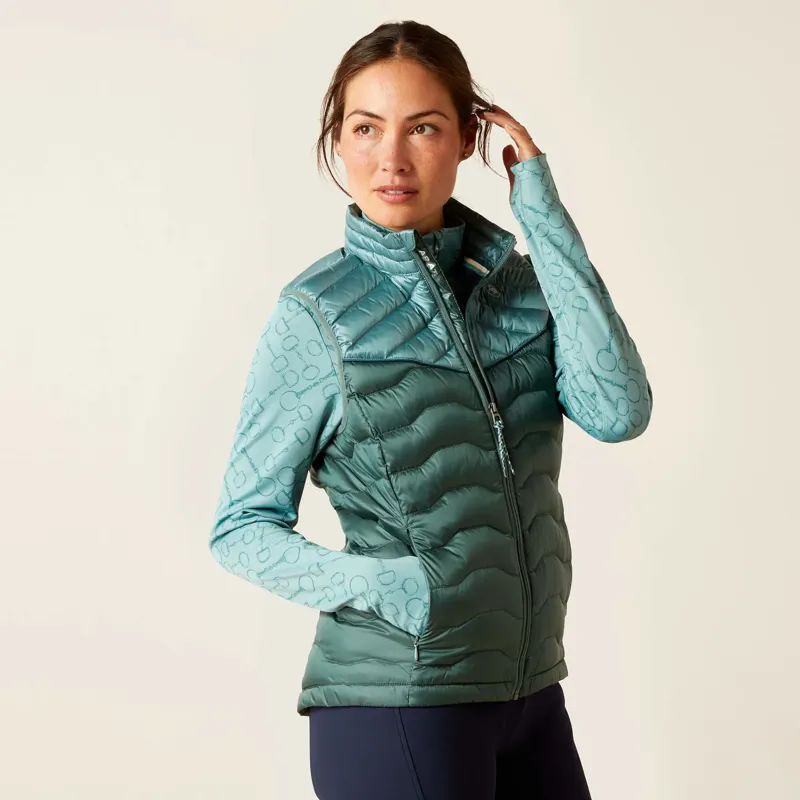 Ariat Womens Ideal Down Vest Iridescent Arctic-1