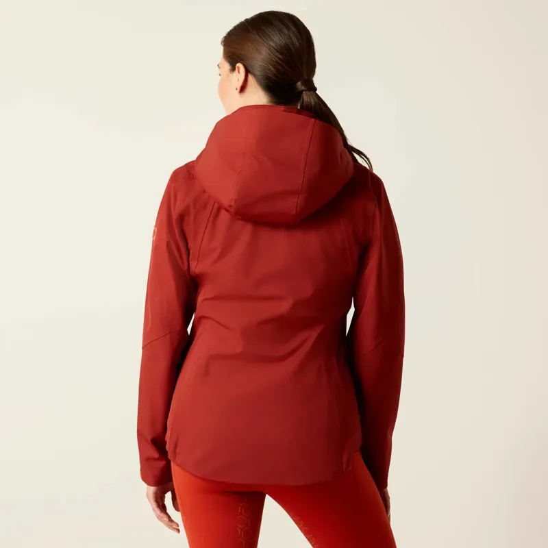 Ariat Women's Coastal Waterproof Jacket Fired Brick-5