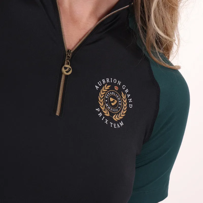 Aubrion Team Short Sleeve Base Layer in Black-2