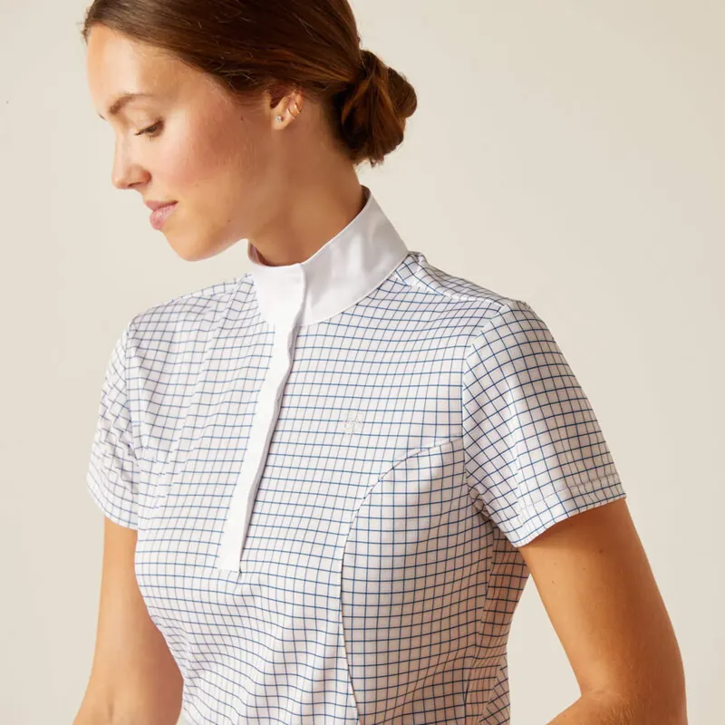 Ariat Womens Aptos Show Shirt - Blushing Rose Check