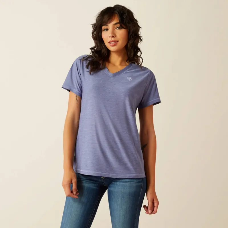 Ariat Womens Laguna Logo T-Shirt - Coastal Fjord-3