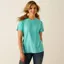 Ariat Womens Laguna Logo T-Shirt - Blue Turquoise