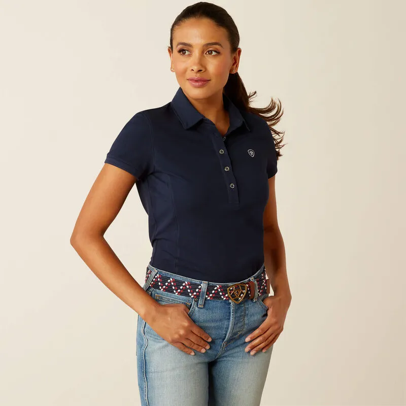 Ariat Prix 3.0 Polo Shirt - Womens Navy Eclipse