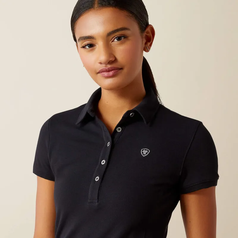 Ariat Prix 3.0 Polo Shirt - Womens Black-1
