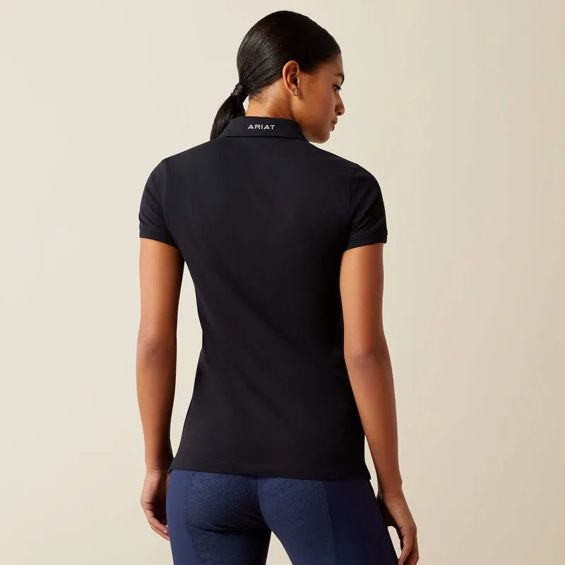Ariat Prix 3.0 Polo Shirt - Womens Black-3